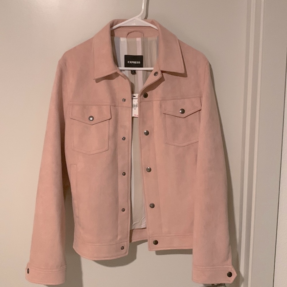 Brand new with tags Express Pink suede jacket